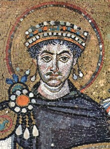  Mosaic of EmperorJustinian I