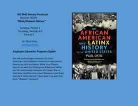 2019 Hispanic Black History Course Poster
