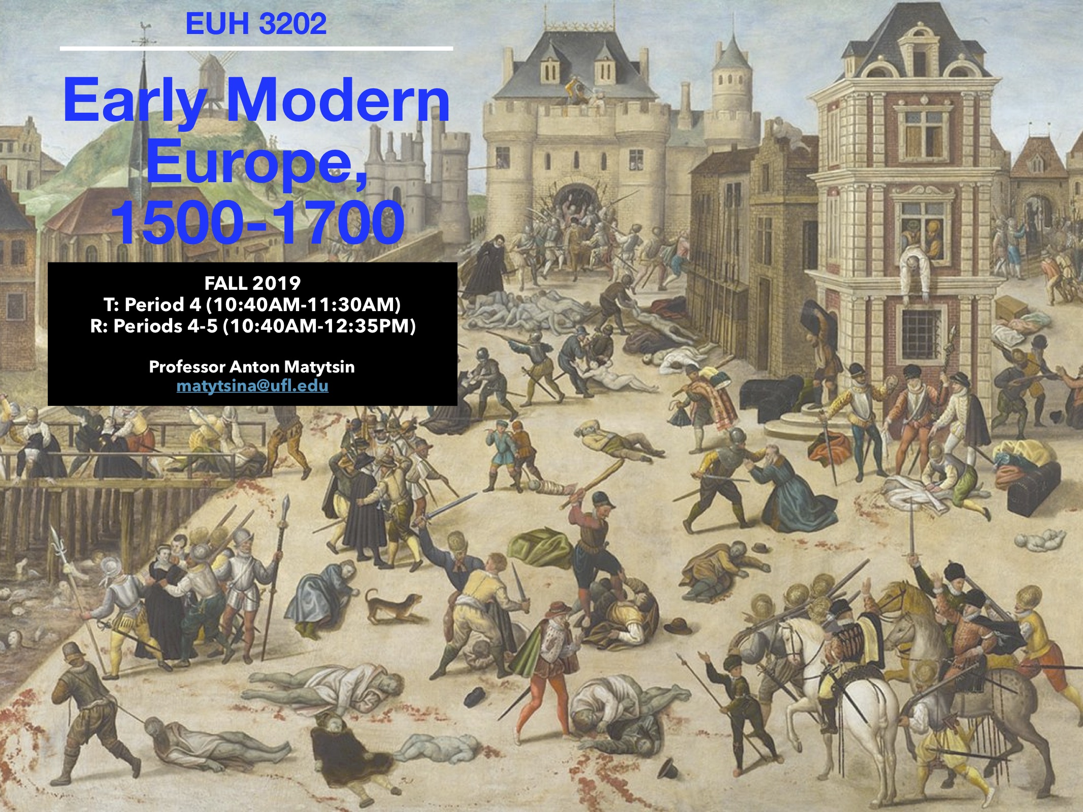 Early Modern Europe - horizontal flyer